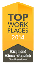 top place to work ribbon 2014
