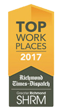 top place to work ribbon 2017