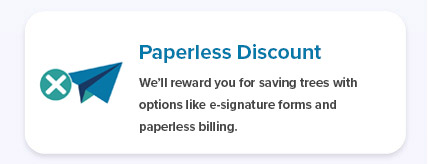 Notification banner for Paperless Discount