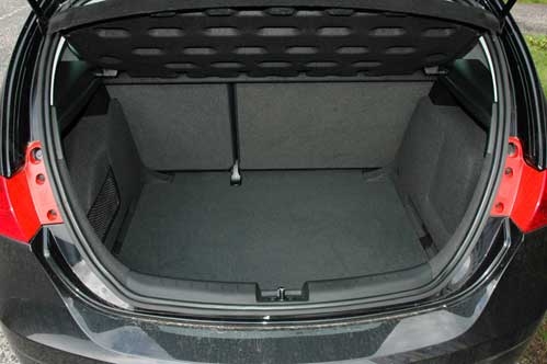 Empty trunk after a theft has occurred.
