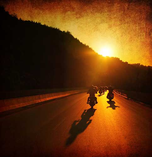 Cruise into the sunset with a road trip to an upcoming Motorcycle safety month gathering.