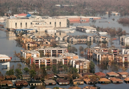 The flooding that occurred after Hurricane Katrina may affect other parts of the East Coast because of high tides, according to a new estimate.