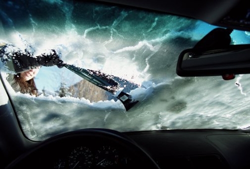 Make sure not to head out without an ice scraper this winter.