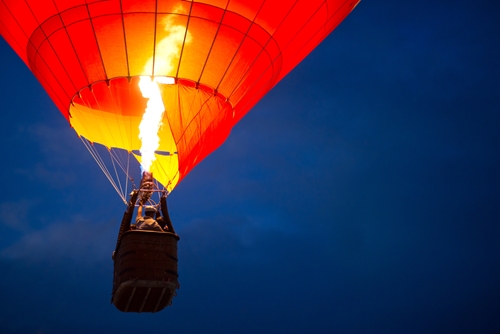 See your world from a different point of view with a hot air balloon ride.