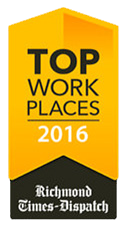 top place to work ribbon 2016