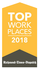 top place to work ribbon 2018