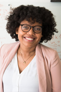 Happy woman with glasses