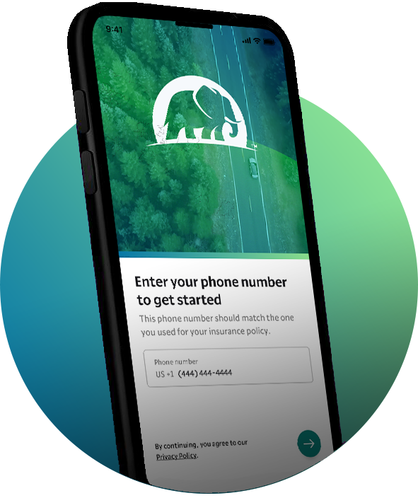 Safe Driver App Homescreen