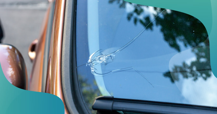 cracked windshield ticket chipped windshield entire windshield glass repair car inspected fixed quickly three inches cold weather example drivers point small chip rock chip dollar bill