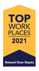 top place to work ribbon 2021